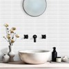 Decopus 3D Subway Tile Peel and Stick (Ceramic White Faux