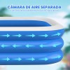 Alberca Inflables Grandes 260cm Piscinas Rectangulares Azul
