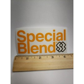 Special Blend 4.25" SPECIAL BLEND ORANGE/BROWN Ski Snow Board  SNOWBOARD winter STICKER DECAL