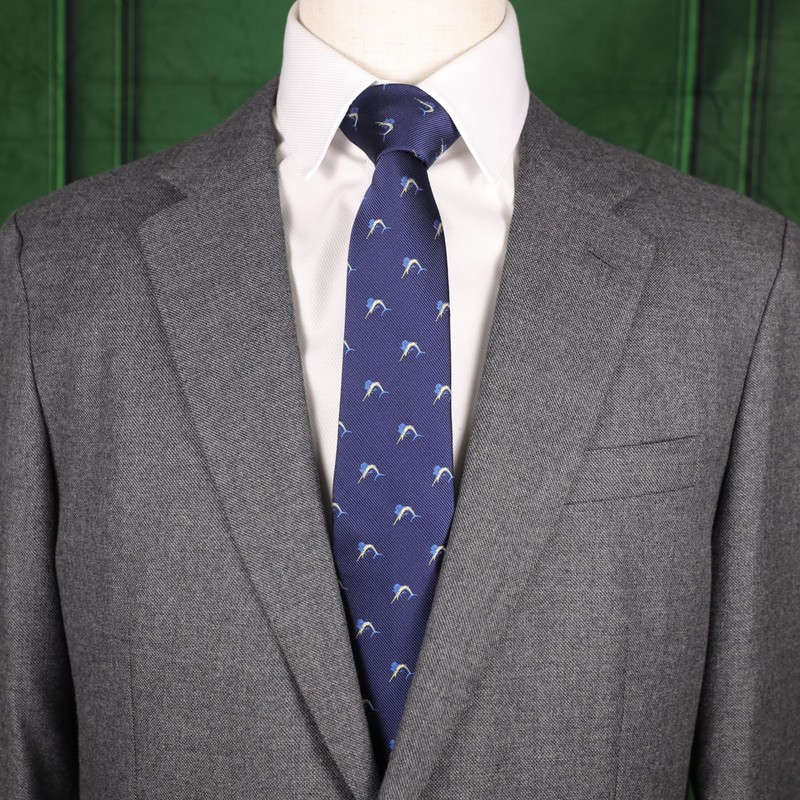 MENDEPOT Corbata con patrón de animales con caja de regalo