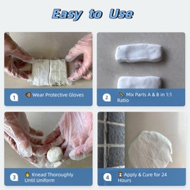 Epoxy Sculpt Clay, Epoxy Putty 2 Part A & B Modeling Compound for Leaks Repair, Sculpting and Filling, Durable Bond on Metal, Wood, Tile, Ceramics