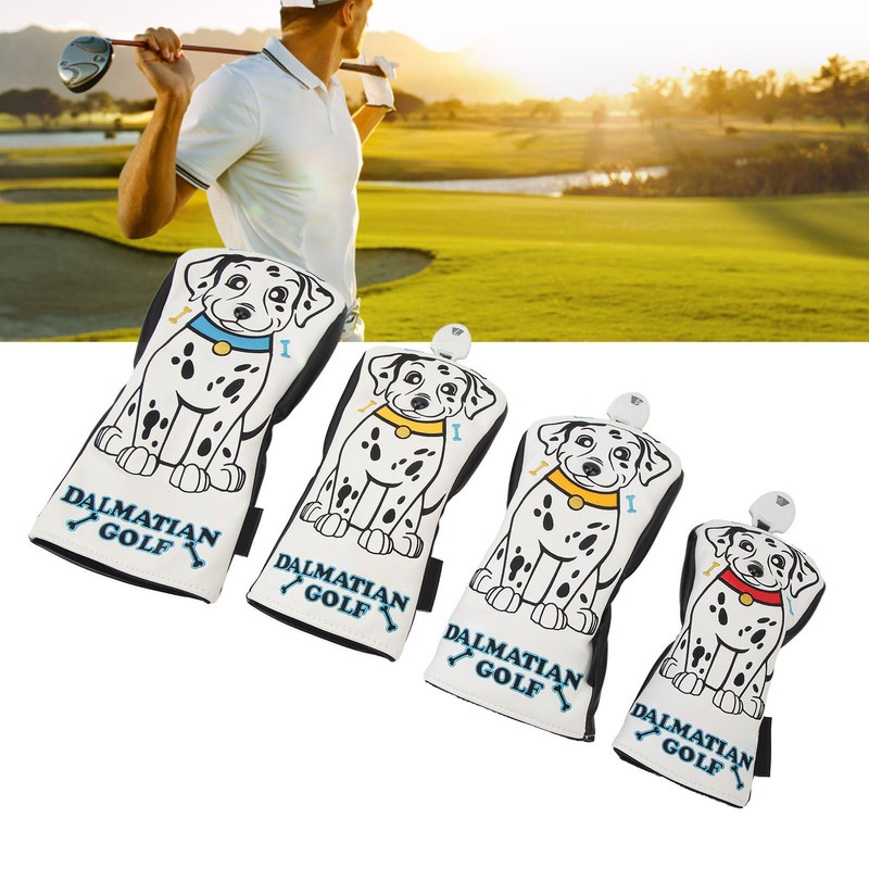 Golf Club Head Cover Waterproof PU Golf Club Covers Set