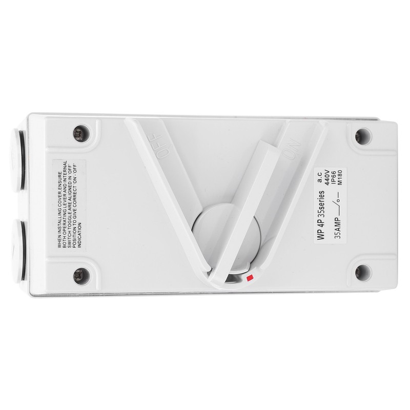 Waterproof Isolation Switch 3‑Phase 4‑Stage Dustproof Manual Industrial SuppliesCF-4P35A