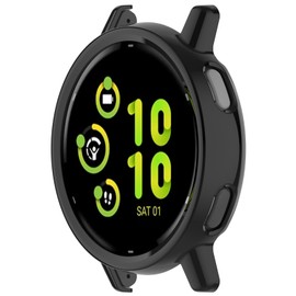 LOKEKE Compatible with Garmin Vivoactive 5 Protective Case Cover, PC Protective Case Cover Shell Compatible with Garmin Vivoactive 5(PC Black)