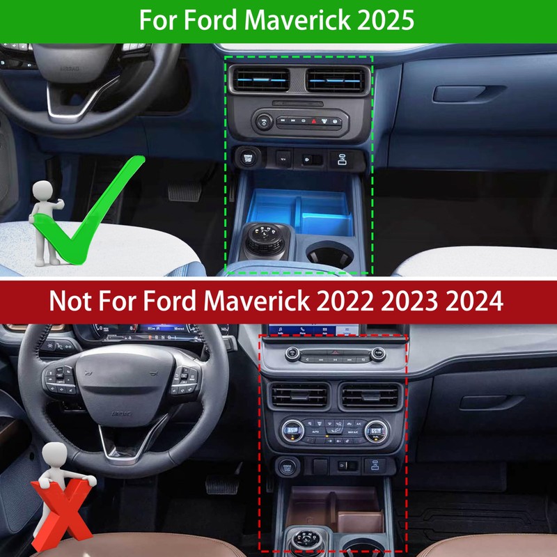 SENSHINE Knob Covers for Ford Maverick 2025 Gear Shift Switch