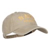 e4Hats.com Navy Veteran Letters Embroidered Washed Cap - Khaki OSFM