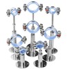 AKIHISA 2 Pcs 304 Stainless Steel Pipe Supports, Wall Mount