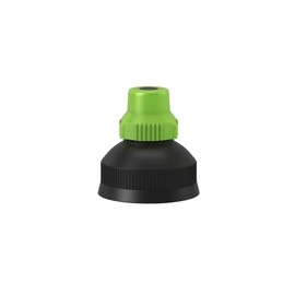 Fizzii Twist Cap (Replacement Cap with Sealing Ring, Suitable for Drinking Bottles 330 ml, 500 ml and 600 ml, Leak-Proof) (Black/Green)