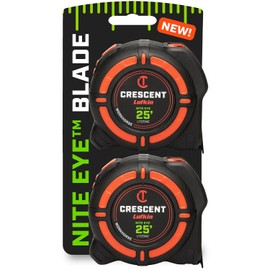 Crescent Lufkin 25 Ft. WORKHORSE NITE EYE Tape Measure | 2 Pack | L1125NESET2V