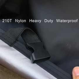 Bike Cover for 1 Bike, Viaky 210T Nylon Waterproof Bicycle Cover Anti Dust Rain UV Protection for Mountain Bike/Road Bike with Lock-Holes Storage Bag(bk)