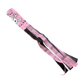 Pink Pirate Princess Flag Windsock 5 FT 100% Nylon Banner For Telescopic Pole FlagSuperstore