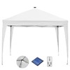 10x10 Solar LED POP UP Canopy Portable Instant Gazebo Adjustable