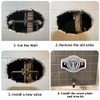 Renovation Shower Cover Plate for 2-Handle or 3-Handle to 1-Handle
