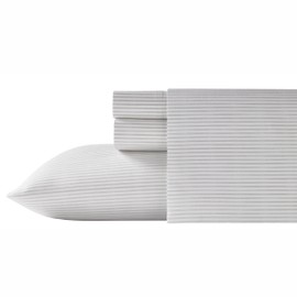 Tommy Bahama - Queen Sheets, Cotton Percale Bedding Set, Crisp & Cool, Stylish Bedding Set (Paloma Beach Grey, Queen)