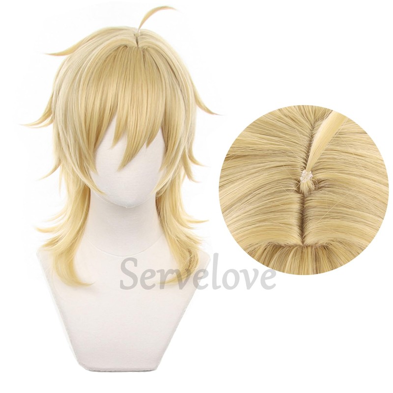 Servelove Game Yellow Long Wig Cosplay Role Play Christmas Halloween