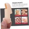 ORFOFE 6 Pcs Finger Straightener Plastic Thumb Splint with Sponge