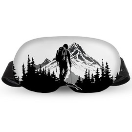 Ferocity Ski Goggles Protection, Case for Snowboard Goggle, Ski Goggle Cover, Winter Equipment for Glasses Protection, Glasses Protective Cover, Accessories for Protection from Scratches, Elastic, Colour Hiker [165]