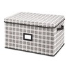 Whitmor Christmas Storage Box with ID Label - Plaid