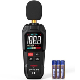 Sound Level Meter, Digital Portable Sound Level Meter 30dB to 130dB with LCD Display, Suitable for Home, Office, Construction Site, Factory etc.