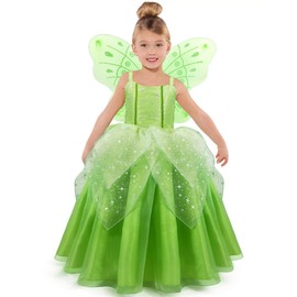 ToLaFio Tinkerbell Costumes Princess Dresses for Girls Little Girls Costumes Dress Up Clothes for Little Girls