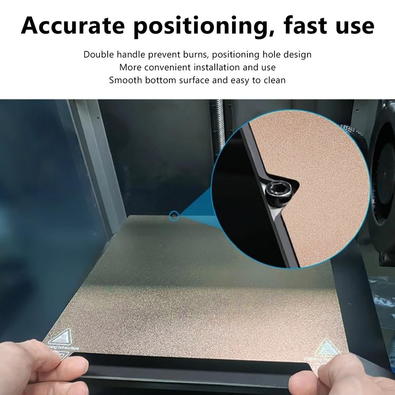 Double Side Texture PEI Build Plate Spring Steel Sheet 310x315MM