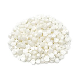 LICQIC Sealing Wax Beads Set, 300 Pcs Wax Seal Beads for Wax Stamp Sealing, Pearl White