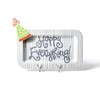 Happy Everything Stone Skinny Stripe Mini Rectangle Platter
