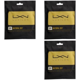 Luxilon Natural Gut Tennis String - 120 [3 sets]