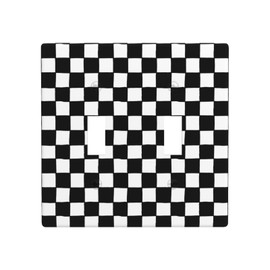 Checkered Black White Lattice Double Light Switch Cover Plates Decor 2 Gang Wall Plate Double Toggle Lightswitch Cover