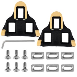 SPD SL Cleats, Premium SPD Cleats für Fahrradschuhe, Rennradpedale Schuhplatten, Fahrrad Ersatzcleats, Langlebig, rutschfest, Hochleistungs-Pedalklampen für Rennräder Und Indoor-Bikes (Gelb/Schwarz)