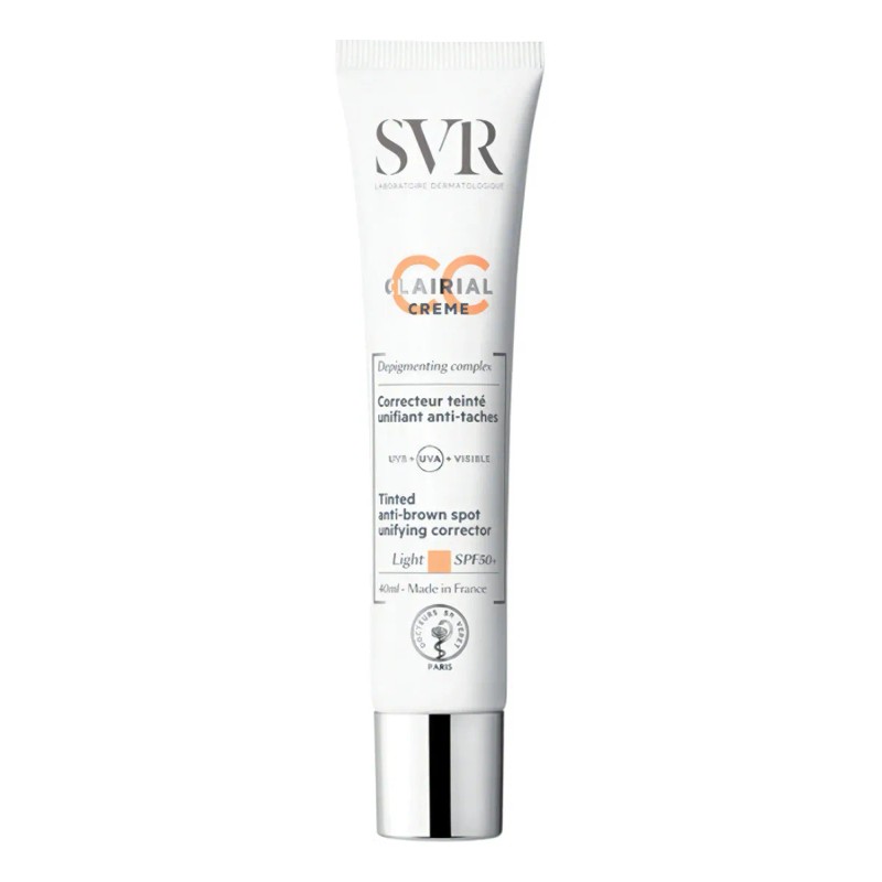Svr Clairial Crema Anti Manchas Maquillaje Tono Light 40ml Hipoalergénica