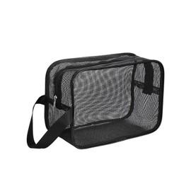 Pool Bag, Hot Spring Bag, Mesh Bag, Bath Bag, Handbag, Bath, Storage Bag, Lightweight, Breathable, Quick Drying, Large Capacity, Travel, Beach Equipment, 9.8 x 4.3 x 6.3 inches (25 x 11 x 16 cm)
