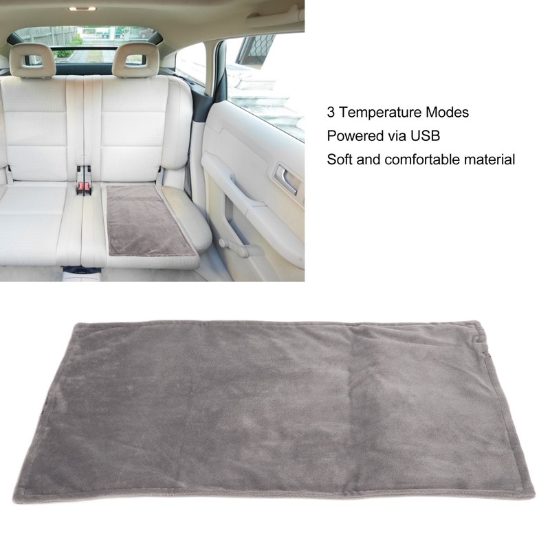 Electric Heating Pad 19x11in USB Fast Heating 3 Temp Modes