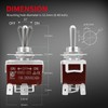 DaierTek Waterproof Reverse Polarity Switch 12V Momentary Toggle Switch 30A