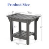 Waterproof Shower Bench, Poly Lumber Shower Stool for Shaving Legs,