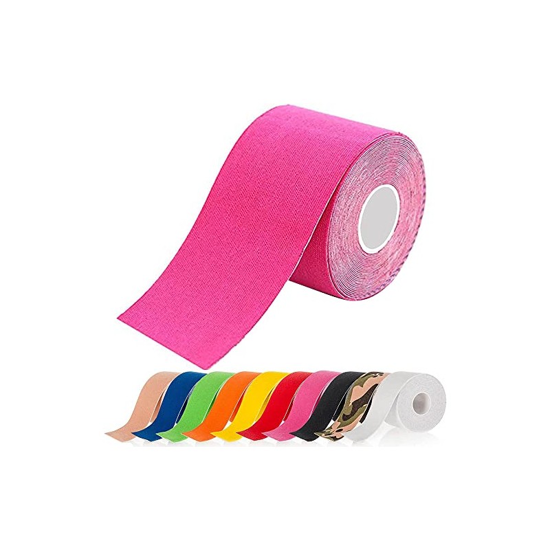 ATETEO Unisex Kinesiology Tape, E- Pink, S 5mX2.5cm UK