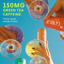 GORGIE Sugar Free Energy Drink 12 Pack Bold Flavor Low Cal Boost 150mg Caffeine