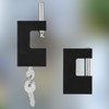 KOTARBAU® Cast Iron Padlock 90 mm Monoblock Padlock with Bolts