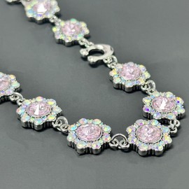 SOPKTA Bag Charms, Bag Charm Chain, flower-shaped fashionable women's purse chain - silver