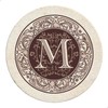 Thirstystone Monogram Letter M 4 Pack Sandstone Coasters Manufactured in