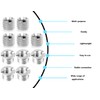 Lhbwhiz Pack of 10 "1/4" to 3/8" Convert Screw Adapters,