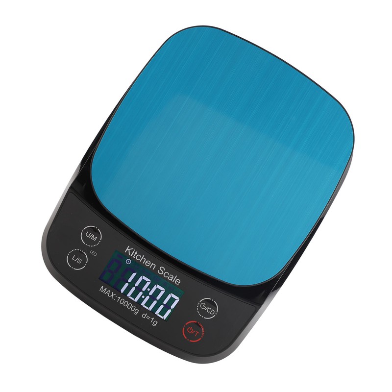 Kitchen Scale Waterproof 10kg 1g High Accuracy Digital Display Small