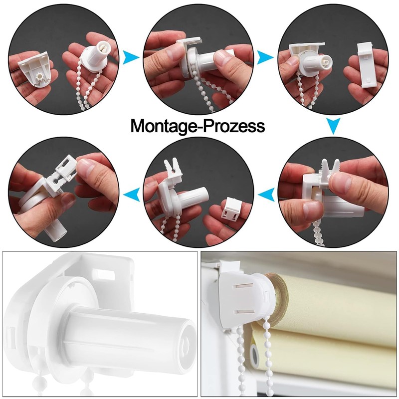 Roller Blind Holder Window, Pack of 16 Clamp Holders for