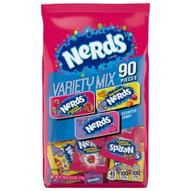 Nerds Variety Mix, Individually Wrapped Assorted Candy, 41.76 Ounce (90 Count)