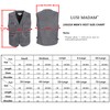 LUSI MADAM Men's Stone Washed Denim Multi-pocketed Fishing Work Outerwear