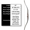 Deerseeker Outdoor Archery 54" Traditional Bow Hunting Longbow with Bamboo