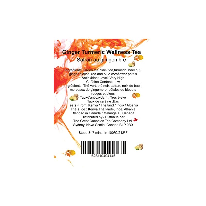 The Great Canadian Tea Company - Ginger Turmeric Herbal Tea