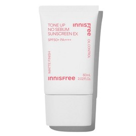 Innisfree Tone Up No Sebum Sunscreen EX 60ml x 1 (SPF50+ PA++++) / 이니스프리 톤업 노세범 선스크린 EX 60ml x 1개 (SPF50+ PA++++)
