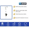 White Moulding Hooks for Picture Hanging with Perlon Clear Cable