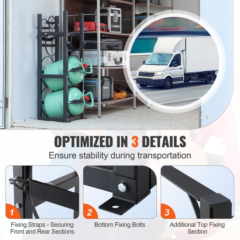 VEVOR Refrigerant Tank Rack, with 2 x 30lbs and Other